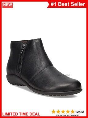 NAOT Wanaka Leather Ankle Boot with Side Zipper and Arch Support, Women's